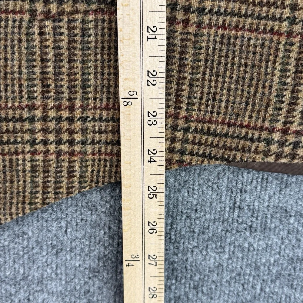 J. Crew Tweed Vest Men's XL Brown Houndstooth Moon British Quality 4 Pocket